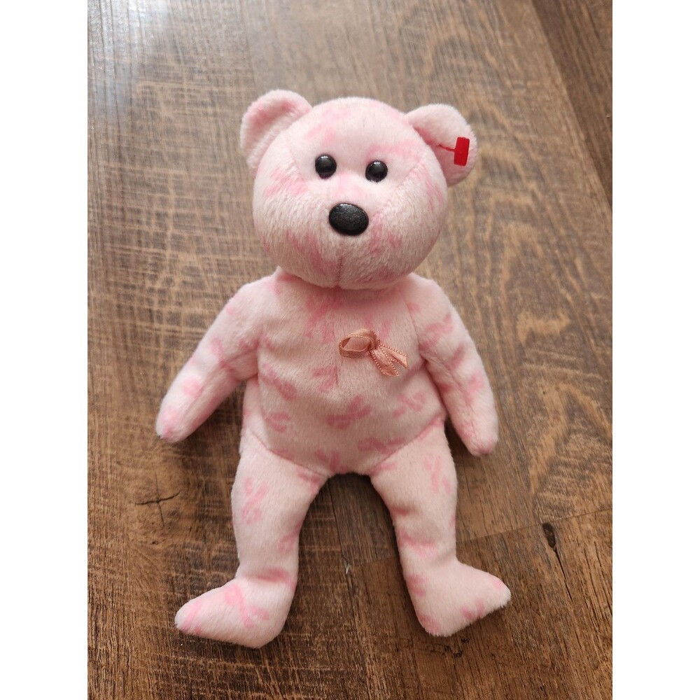 Ty Support breast cancer beanie baby